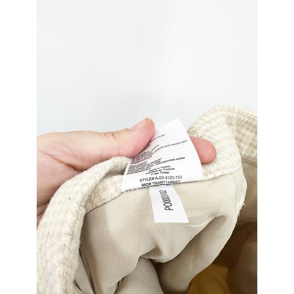 Anine Bing Joelle Trouser in Multi Wool Blend 32 Split Hem - Picture 8 of 9